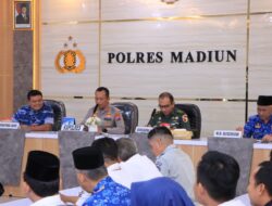 Kapolres Madiun, AKBP Mohammad Zainur Rofik, S.I.K Pimpin Rapat Operasi Ketupat 2025