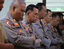 Wujud Empati Gugurnya Anggota Polri di Lampung Polres Madiun Gelar Sholat Gaib