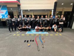 Patroli Perintis Polres Jakpus Bekuk 9 Remaja Tawuran di Kramat Raya