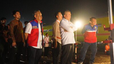 Dudy Purwagandhi Pantau Langsung  Evakuasi KA Argo Bromo Anggrek di Subang