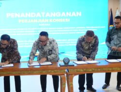 Kemenhub Teken Dua Perjanjian Konsesi Pengusahaan WTDP di Muara Sabak dan Sangatta